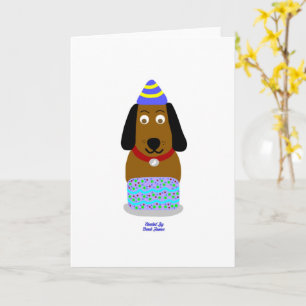 Birthday Pup Vertical Standard Greeting Card