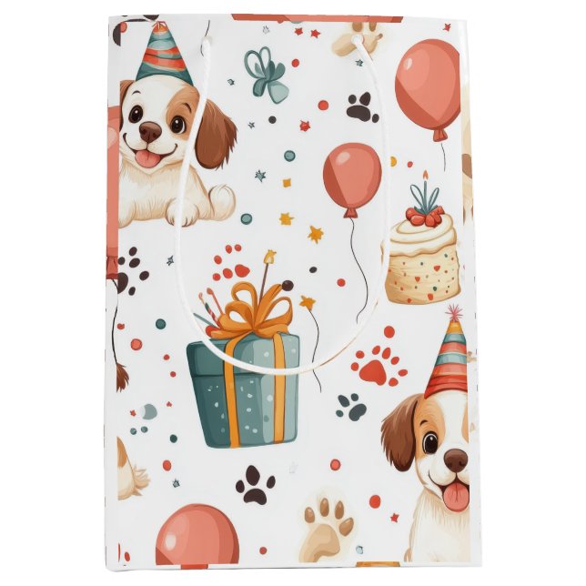 Birthday Puppy Gift Bag (Front)