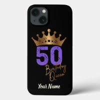 Birthday Queen 50 for 50th birthday vintage crown