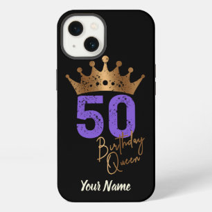 Birthday Queen 50 for 50th birthday vintage crown iPhone 13 Case