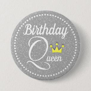Birthday Queen 7.5 Cm Round Badge