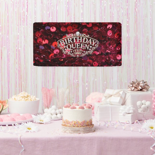 Birthday Queen Banner (Party)