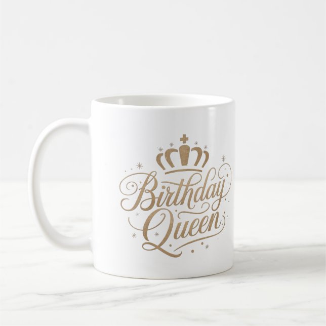 Birthday Queen Cool Trend Gift Mugs (Left)