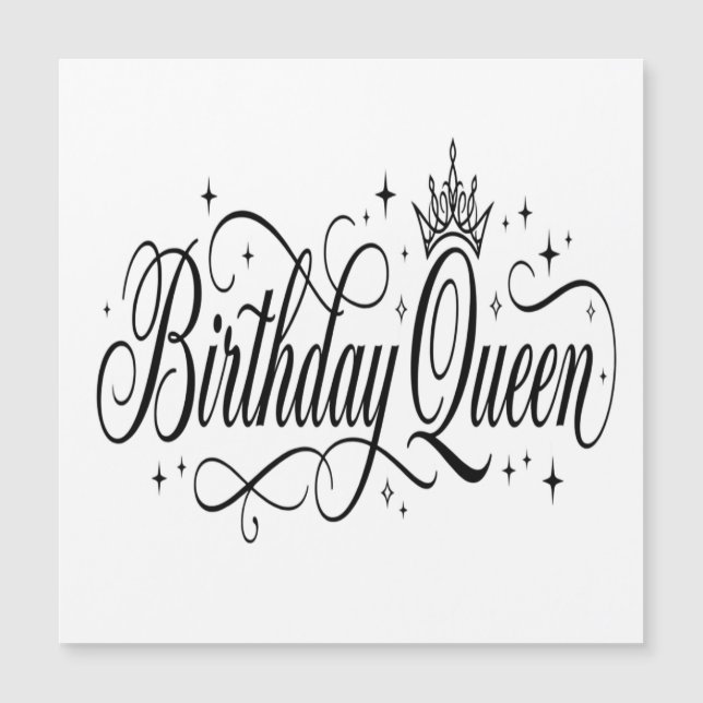 Birthday Queen Custom Matching Group Celebration (Front)