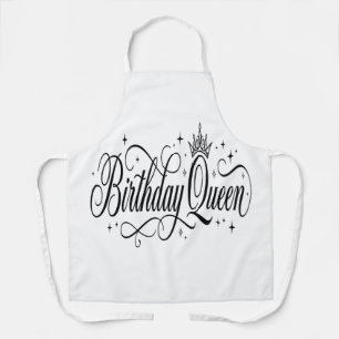 Birthday Queen Custom Matching Group Celebration  Apron