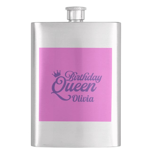 Birthday Queen Flask (Front)