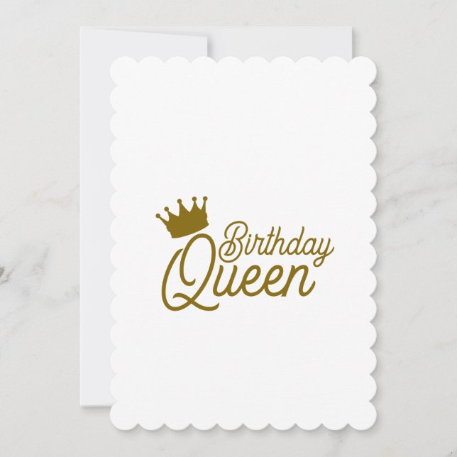 BIRTHDAY QUEEN INVITATIONS (Front)