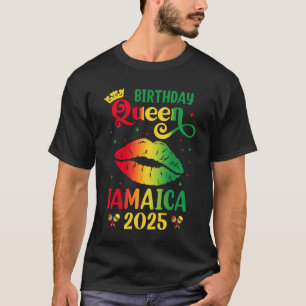 Birthday Queen Jamaica 2025 Girls Trip Party Jamai T-Shirt