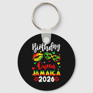 Birthday Queen Jamaica 2026 Funny Girls Trip 2026  Key Ring