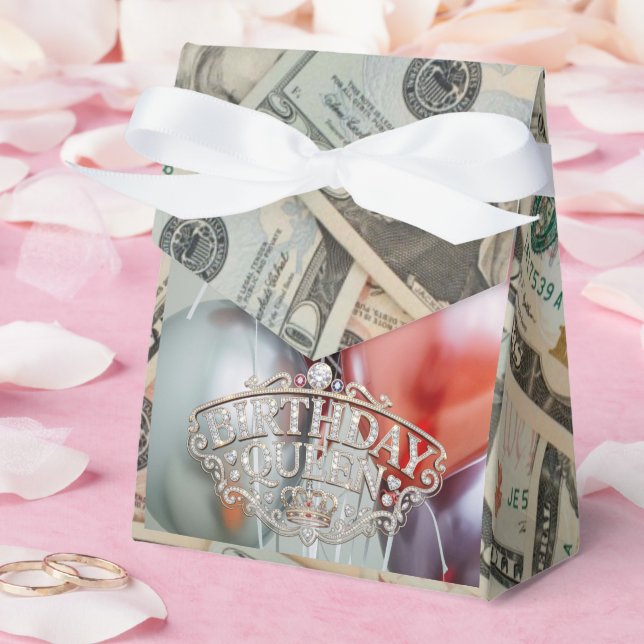 Birthday Queen Money Favour Box (Wedding)
