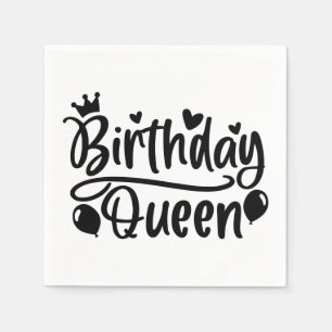 Birthday Queen Napkin