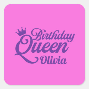 Birthday Queen Stickers