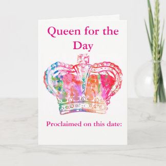 Birthday Queen Thank You Card