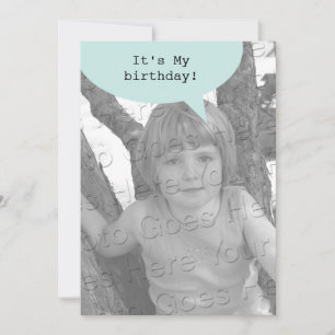 Birthday Quote Bubble Invitation