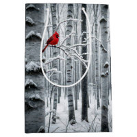 Birthday Red Cardinal In Birch Tree
