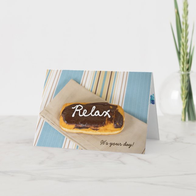 birthday-relax on doughnut card (Front)