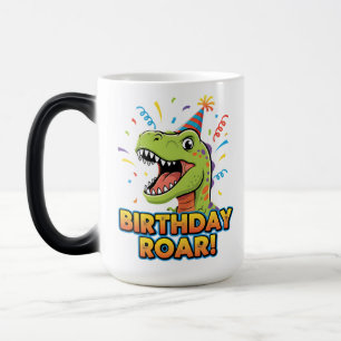 Birthday Roar Cute Dinosaur Birthday Party Design Magic Mug