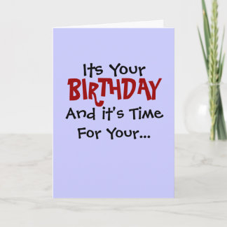 Birthday Robotomy Card