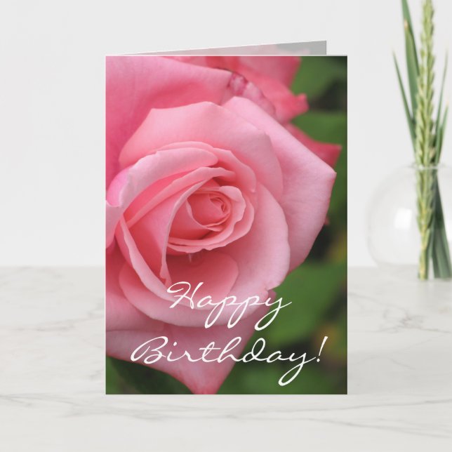 Birthday Rose Card (Front)