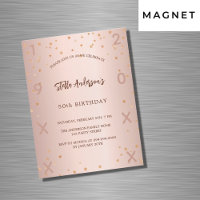 Birthday rose gold stars year luxury