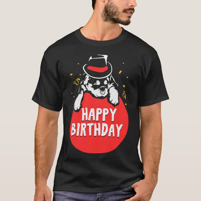 Birthday Rottweiler T-Shirt (Front)