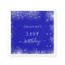 Birthday royal blue silver glitter dust monogram