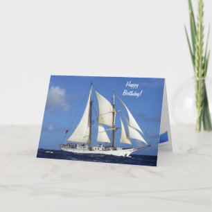 Birthday Sailboat SSV Robert C. Seamans Card
