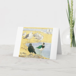 Birthday Seabird Jackdaw Lapwing Beach Nature Card