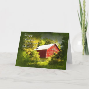 Birthday - Secret Pal - Barn Card