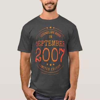 Birthday September 2007 Year Limited Edition Used  T-Shirt