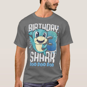Birthday Shark 3rd Birthday Boy Shark 3 Years  T-Shirt