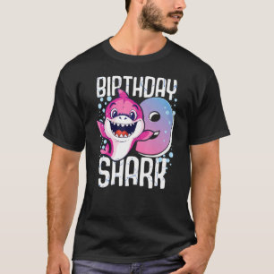 Birthday Shark 9th Birthday Girl Shark 9 Years T-Shirt