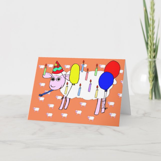 Birthday Sheep Card (Front)