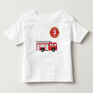 Birthday Shirt - Fire Engine