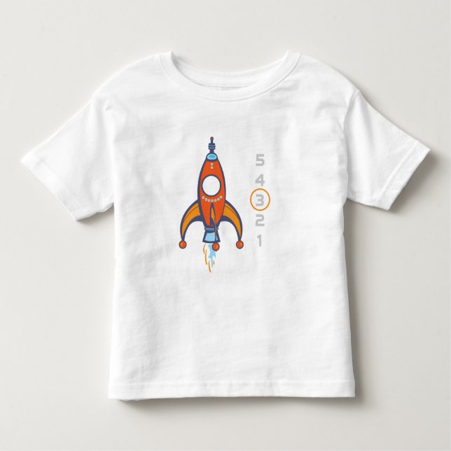 Birthday Shirt - Rocket Shirt (Front)