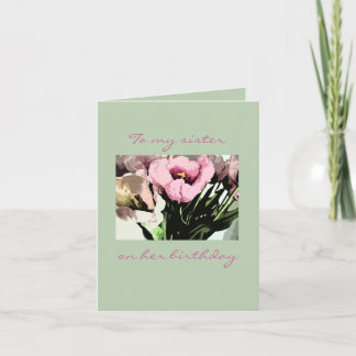 Birthday Sister - Happiness Card