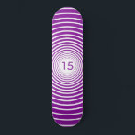 Birthday Skateboard - Personalised - Choose Colour<br><div class="desc">Years Circles - Choose your favourite colours / years / or number / letters</div>