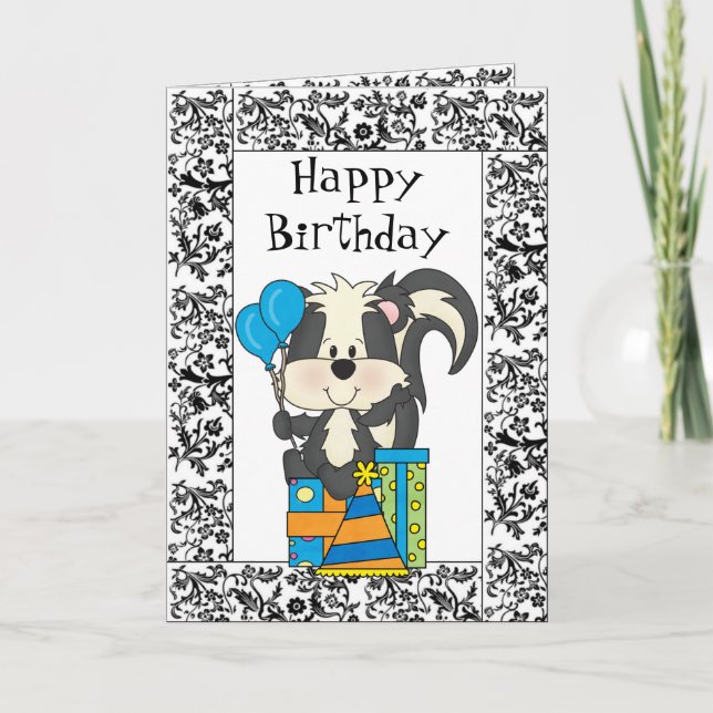 Birthday Skunk Card (Front)
