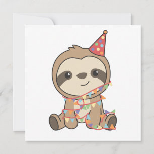 Birthday Sloth For Children A Birthday Holiday Car