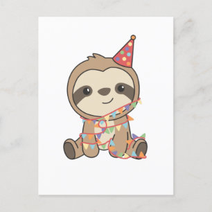Birthday Sloth For Children A Birthday Holiday Pos