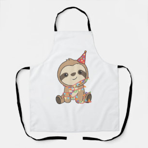 Birthday Sloth For Kids A Birthday Sloth T-Shirt Apron