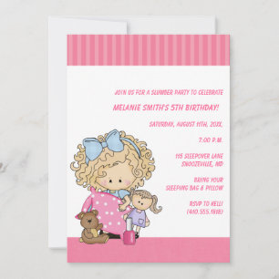 Birthday & Slumber Party Invitations