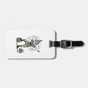 Birthday Soccer Boy Dab Vintage Engraving Shirt_1 Luggage Tag