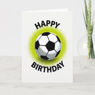 Birthday Soccer Burst Card