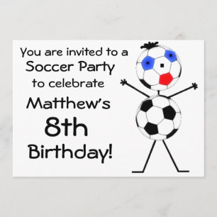 Birthday Soccer Party Invitation