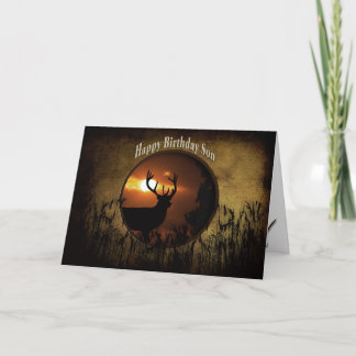 BIRTHDAY SON - DEER HUNTER CARD