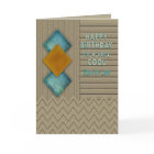Birthday, Son-in-Law, Modern Texture-like Pattern