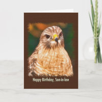 Birthday, Son-in-law,  Red-shouldered Hawk