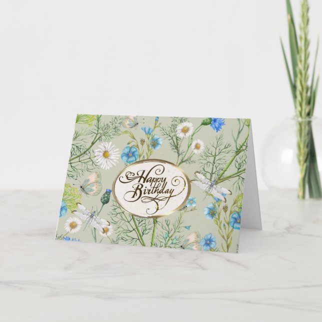 Birthday Song of Solomon 2:1 Bible Verse Card (Front)