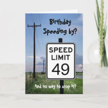 Birthday speeding by? Humourous Seniors birthday